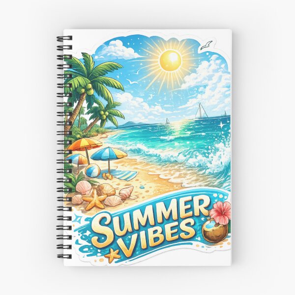 Item preview, Summer Vibes Tropical Beach Paradise Sticker designed and sold by Zaydroid.