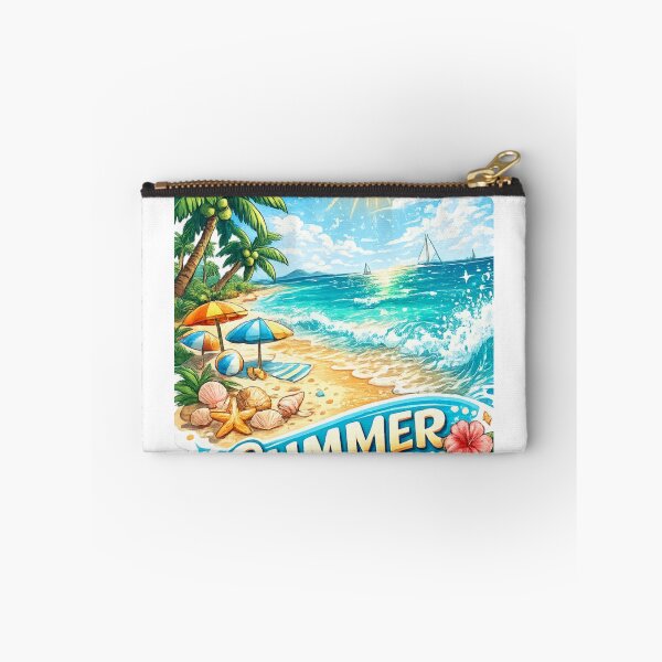 Item preview, Summer Vibes Tropical Beach Paradise Sticker designed and sold by Zaydroid.