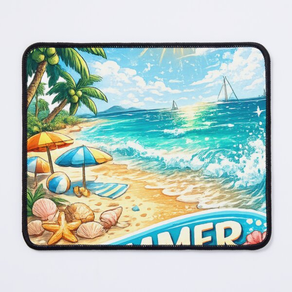 Item preview, Summer Vibes Tropical Beach Paradise Sticker designed and sold by Zaydroid.