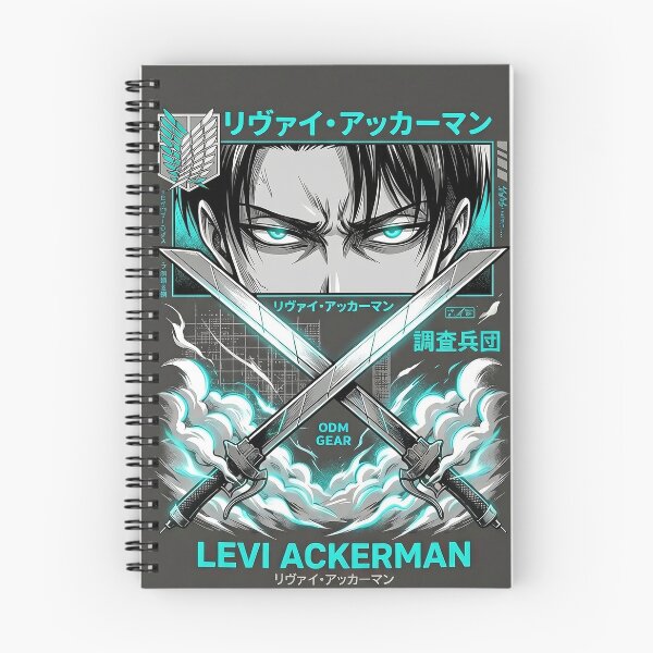 Item preview, Levi Ackerman Attack on Titan Neon Streetwear Anime Swords designed and sold by MCHDesignST.