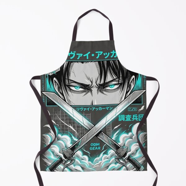 Item preview, Levi Ackerman Attack on Titan Neon Streetwear Anime Swords designed and sold by MCHDesignST.