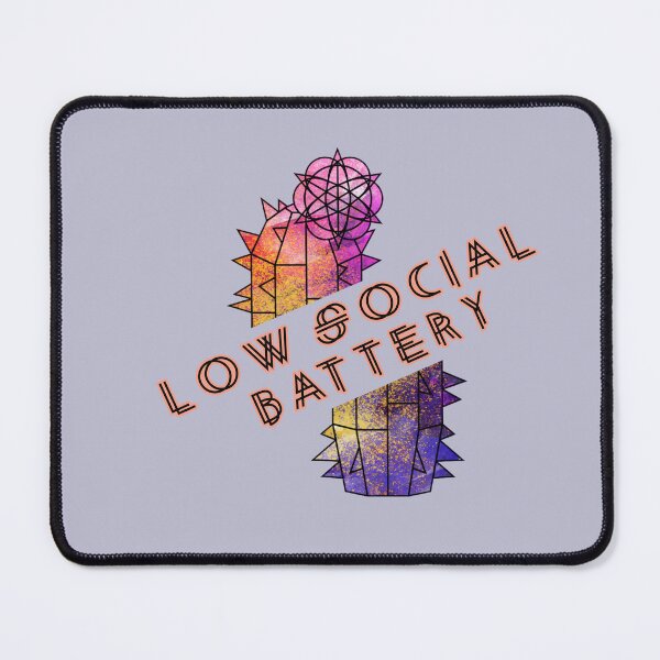 Item preview, Low Social Battery Funny Introvert Cactus designed and sold by GraphicComet.