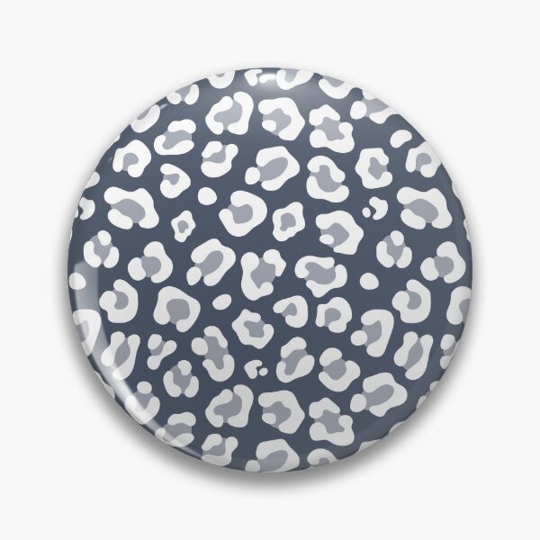 Item preview, Slate and White leopard print designed and sold by pattern-archive.