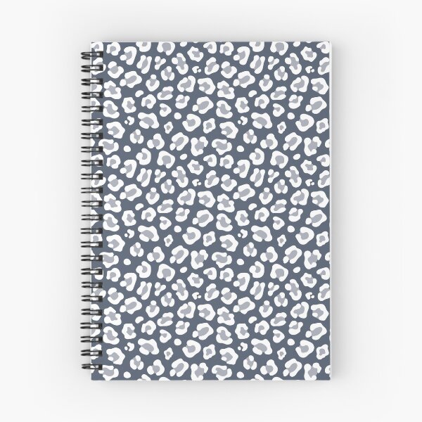 Item preview, Slate and White leopard print designed and sold by pattern-archive.