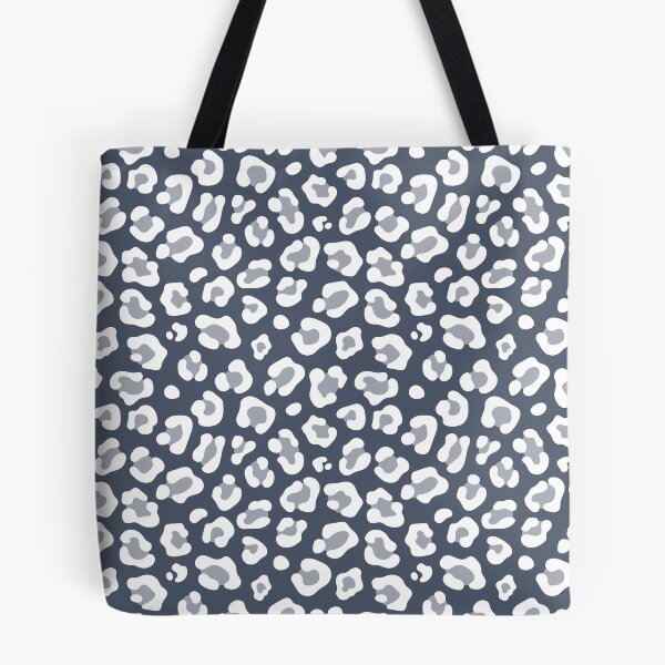 Item preview, Slate and White leopard print designed and sold by pattern-archive.