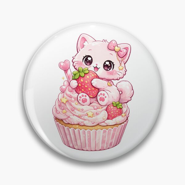 Item preview, Pink Kawaii Cupcake Cat designed and sold by PixelMood Stickers.