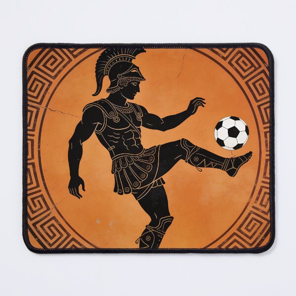 Item preview, Achilles Soccer Freestyle Ancient Greek Vase Art - Funny Sports Gift designed and sold by HistoricHumor.