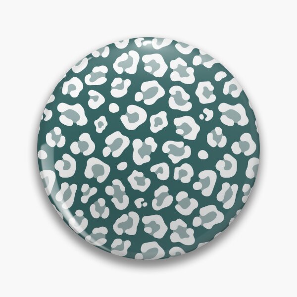 Item preview, Teal and White leopard print designed and sold by pattern-archive.