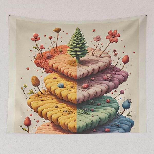 Item preview, Rainbow cookie tower with a treetop designed and sold by Mianku | Für das Leben.