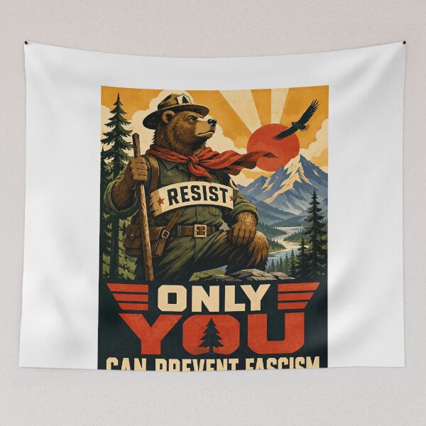 Item preview, Resist Only You Can Prevent Fascism Activist Anti Fascist Political designed and sold by JonesFlora2025.