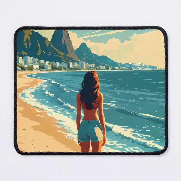 Item preview, Anime Girl Dreaming at Ipanema Beach designed and sold by JacksoonLester.