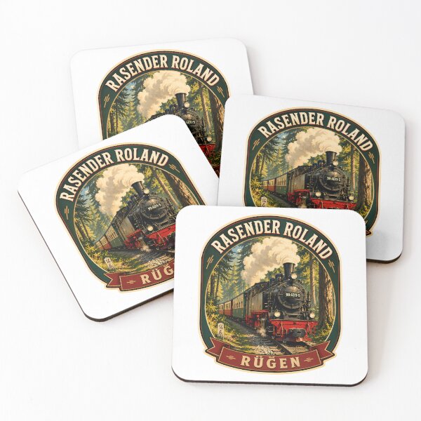 Item preview, Rasender Roland Rügen Island - Vintage Steam Train Retro Badge designed and sold by Digital Dreams Arts.