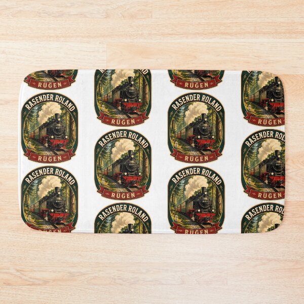 Item preview, Rasender Roland Rügen Island - Vintage Steam Train Retro Badge designed and sold by Digital Dreams Arts.