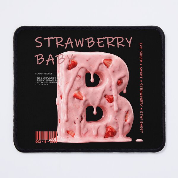 Item preview, Strawberry Baby - Ice Cream Letter B designed and sold by JOCSTOCK.