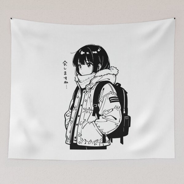 Item preview, Fashion - Man in Black Parka Jacket Face Scarf Streetwear Anime designed and sold by AnimeShin.