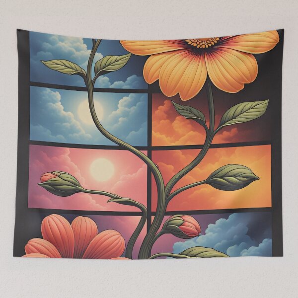 Item preview, Sunflowers grow through a window in the sky. designed and sold by Mianku | Für das Leben.