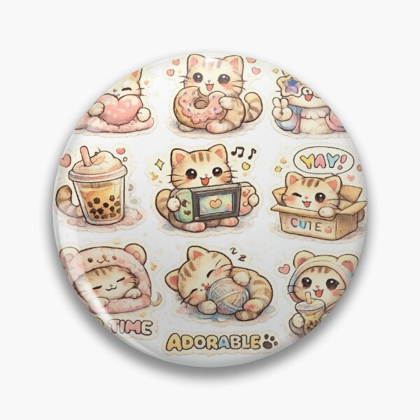 Item preview, Cat Sticker Pack designed and sold by BloomoraHouse.