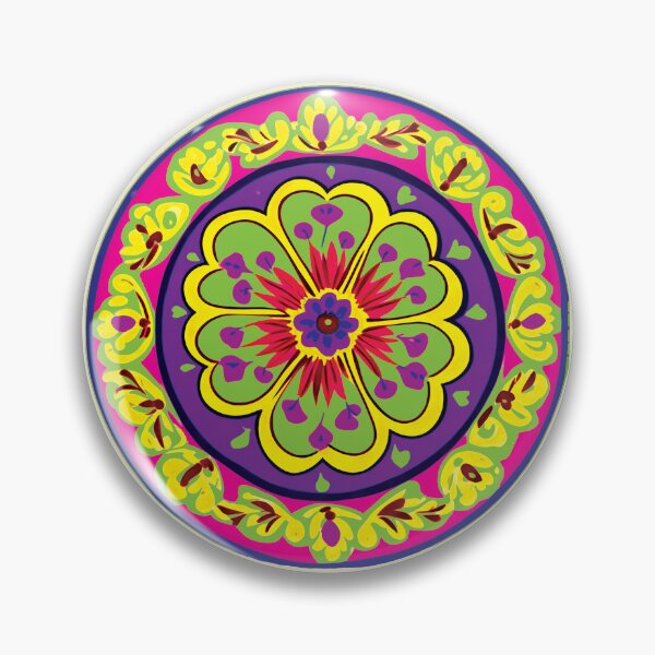 Item preview, Folk Mandala designed and sold by CharlottePlaceArt.