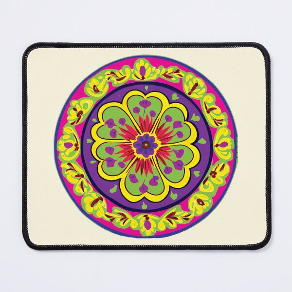 Item preview, Folk Mandala designed and sold by CharlottePlaceArt.