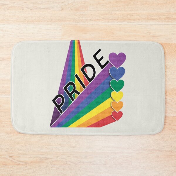 Item preview, Paper Rainbow Pride Flag Bouncing Hearts designed and sold by TackyTime.