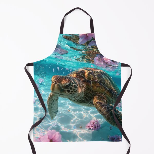 Item preview, Turtle in Cherry Blossom Lagoon designed and sold by FrostyFrisby.