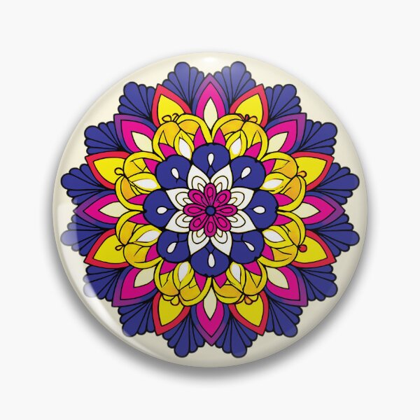 Item preview, Folk Mandala designed and sold by CharlottePlaceArt.