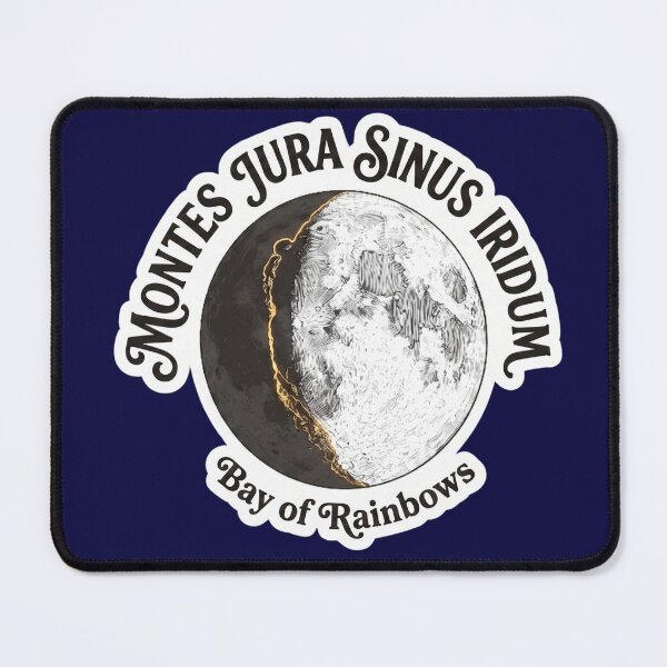 Item preview, Golden Handle Moon July- Astronomy Sinus Iridum designed and sold by The Prompted Soul.