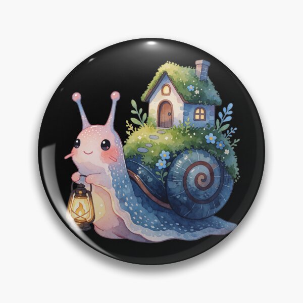 Item preview, Woodland Snail House Sticker | Cozy Cottagecore Fantasy Creature designed and sold by AillustriaAK.