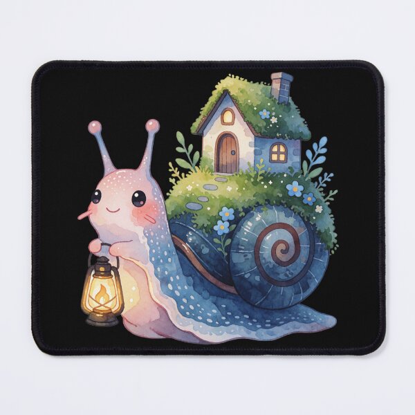 Item preview, Woodland Snail House Sticker | Cozy Cottagecore Fantasy Creature designed and sold by AillustriaAK.
