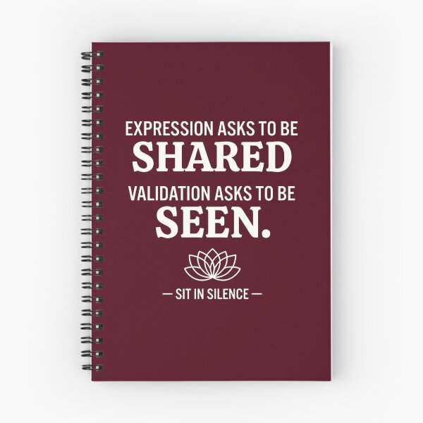 Item preview, Expression vs Validation Minimalist Quote—Soft Stillness.  designed and sold by SitInSilence24.