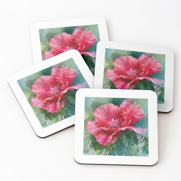 Item preview, Textured Acrylic Red Poppy Blossom Painting designed and sold by Paolo-Bandal.