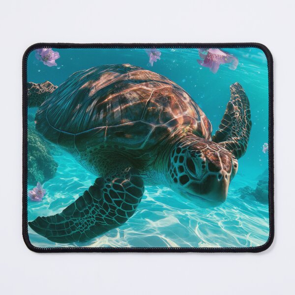 Item preview, Turtle in Cherry Blossom Lagoon designed and sold by FrostyFrisby.