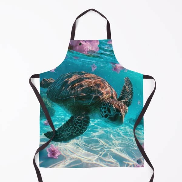Item preview, Turtle in Cherry Blossom Lagoon designed and sold by FrostyFrisby.