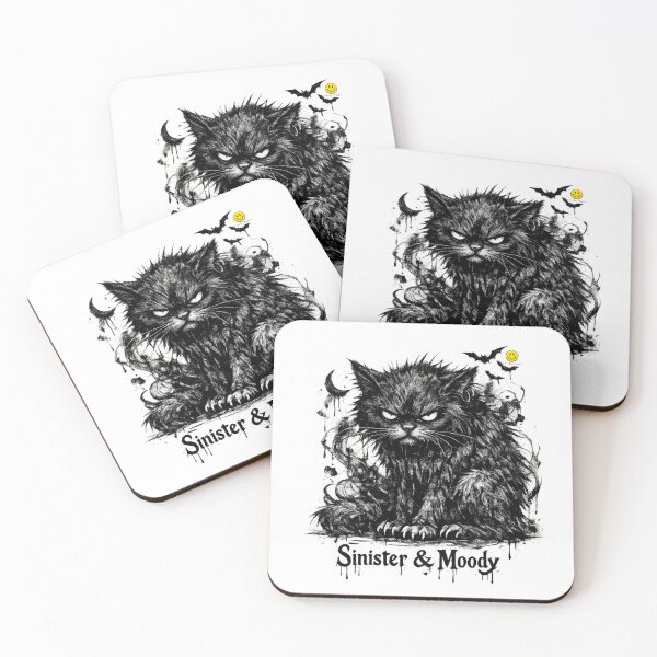 Item preview, Sinister & Moody Gothic Black Cat designed and sold by Small Happy.
