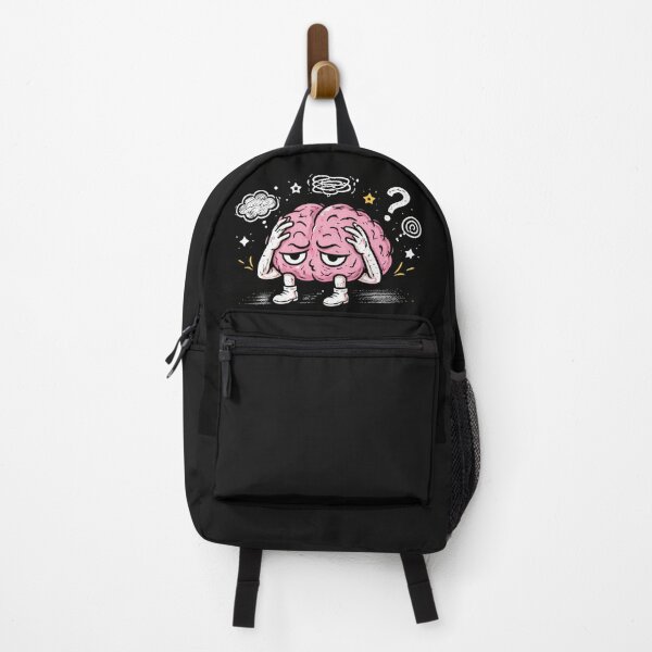 Item preview, Overthinking Brain Cartoon – Funny Anxiety & Mental Health Illustration designed and sold by MoodLay.