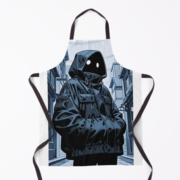 Item preview, Fashion - Man in Black Puffer Jacket Hood Up Streetwear Anime Variant 2 designed and sold by AnimeShin.