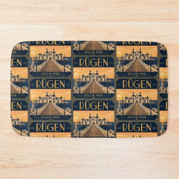 Item preview, Sellin Pier Rügen Island - Vintage Art Deco Travel Poster designed and sold by Digital Dreams Arts.