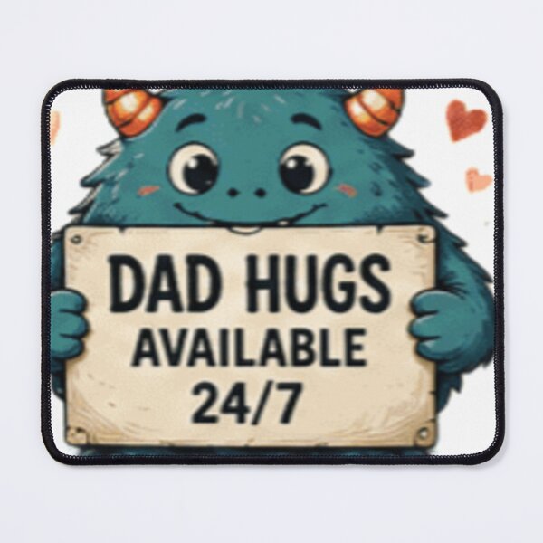 Item preview, Dad Hugs Available 24 7 Cute Monster Father's Day designed and sold by GUINewAlex.
