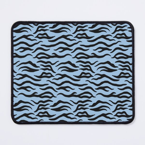 Item preview, Baby Blue And Black Tiger Print designed and sold by pattern-archive.