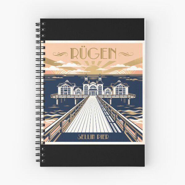 Item preview, Copy of Sellin Pier Rügen Island - Vintage Art Deco Travel Poster designed and sold by Digital Dreams Arts.