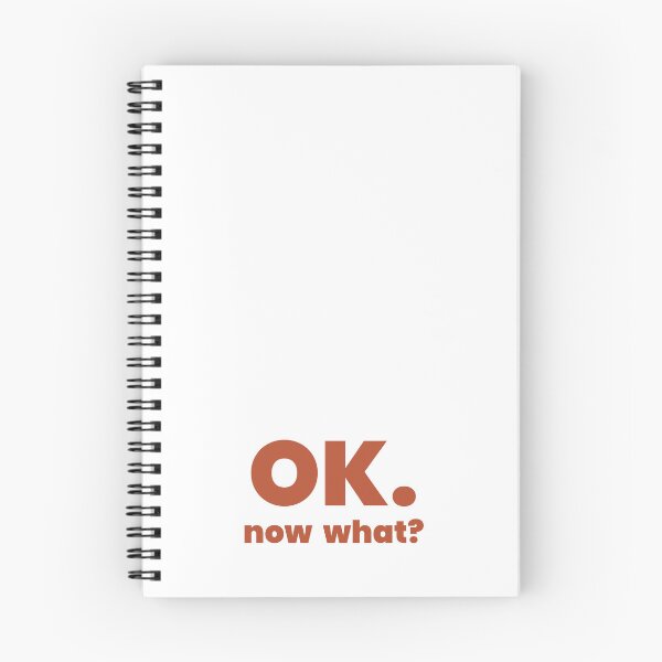 Item preview, OK. now what? | Minimalist Existential Typography Design designed and sold by Gotcha-Studio.