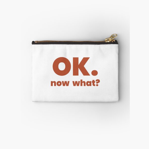 Item preview, OK. now what? | Minimalist Existential Typography Design designed and sold by Gotcha-Studio.