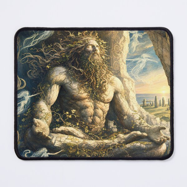 Item preview, The Awakening of Albion | Mythic Britain and Sacred Landscape Art designed and sold by Stoneflower-Art.