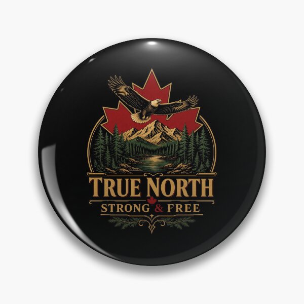Item preview, True North Strong And Free Eagle Graphic Tee designed and sold by Unleashing Style .