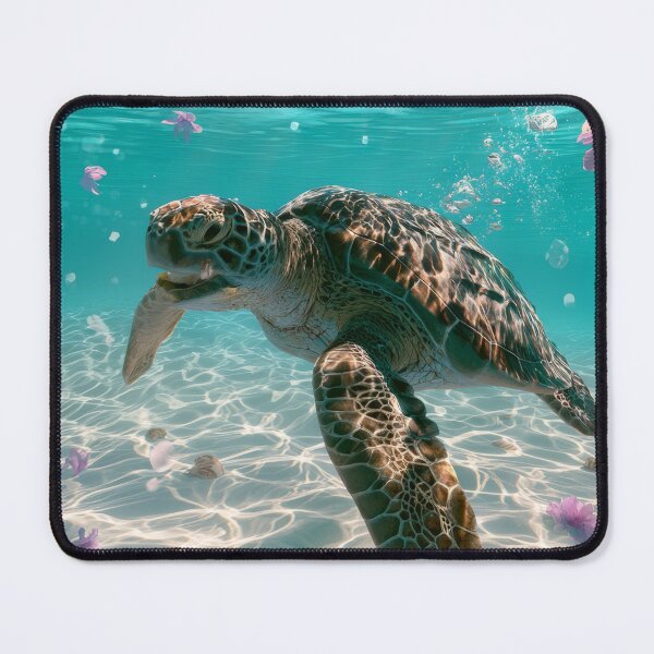 Item preview, Turtle in Cherry Blossom Lagoon designed and sold by FrostyFrisby.