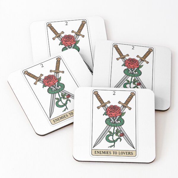 Item preview, Enemies to Lovers Book Trope Tarot Card designed and sold by Stickers-maker2.