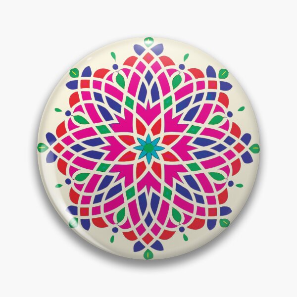 Item preview, Folk Mandala designed and sold by CharlottePlaceArt.