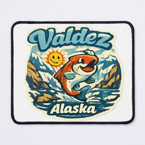 Item preview, Valdez Alaska and Funny fish designed and sold by DamioPolArt.