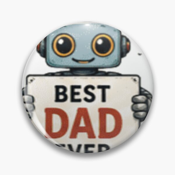 Item preview, Best Dad Ever Cute Retro Robot - Father's Day Gift designed and sold by GUINewAlex.