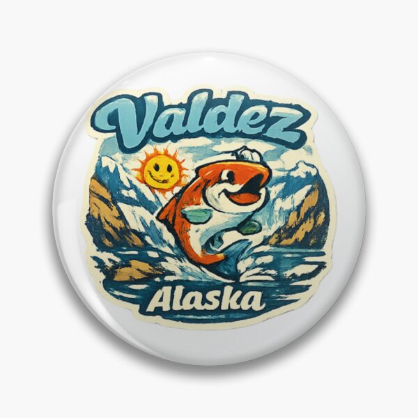Item preview, Valdez Alaska and Funny fish designed and sold by DamioPolArt.